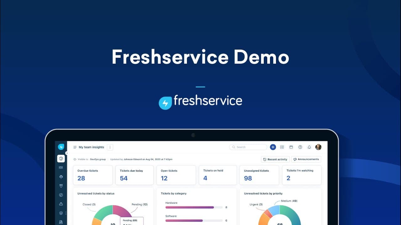 Video 1 of Freshservice