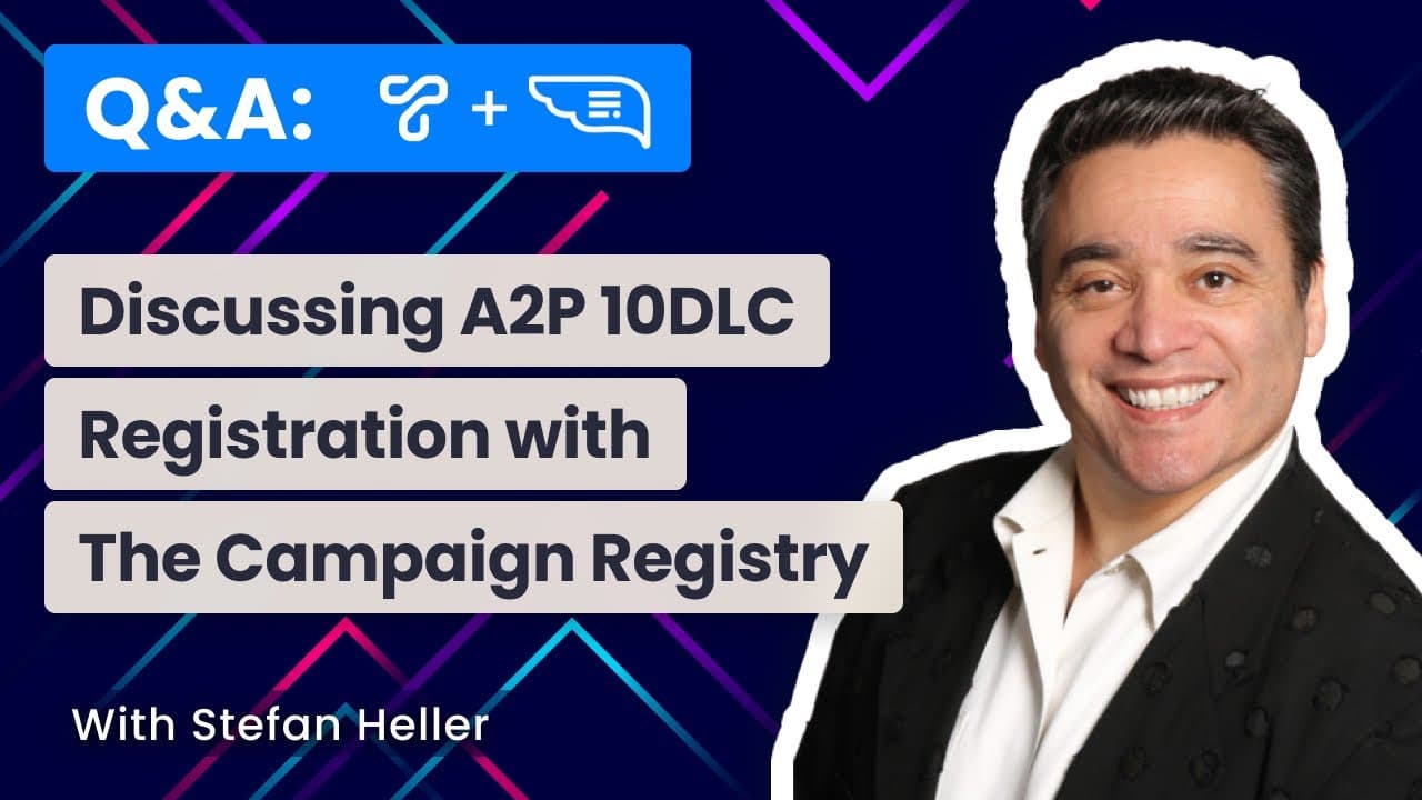 Telgorithm CEO Aaron Alter and Stefan Heller of The Campaign Registry (TCR), the reputation authority for business messaging, have an honest discussion about why TCR was established, the benefits of registering your A2P 10DLC text message traffic, the importance of queueing your messages, and more.