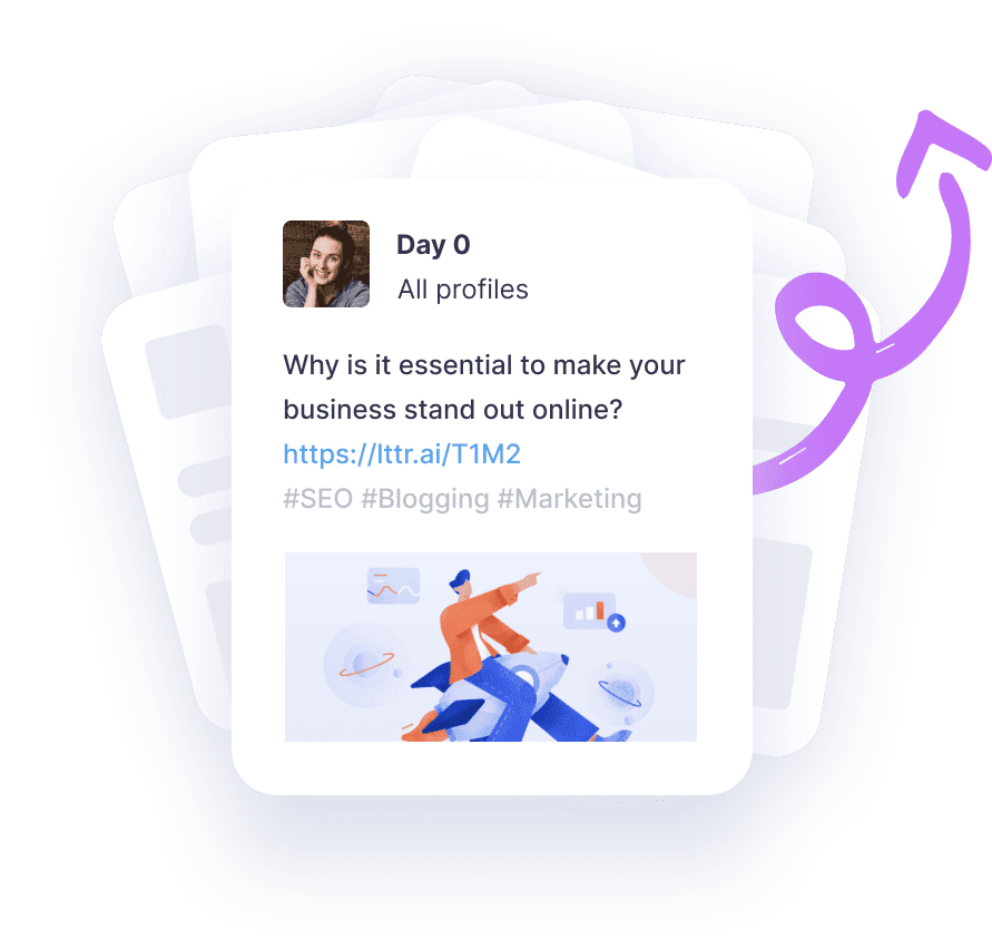 Create social drip campaigns
