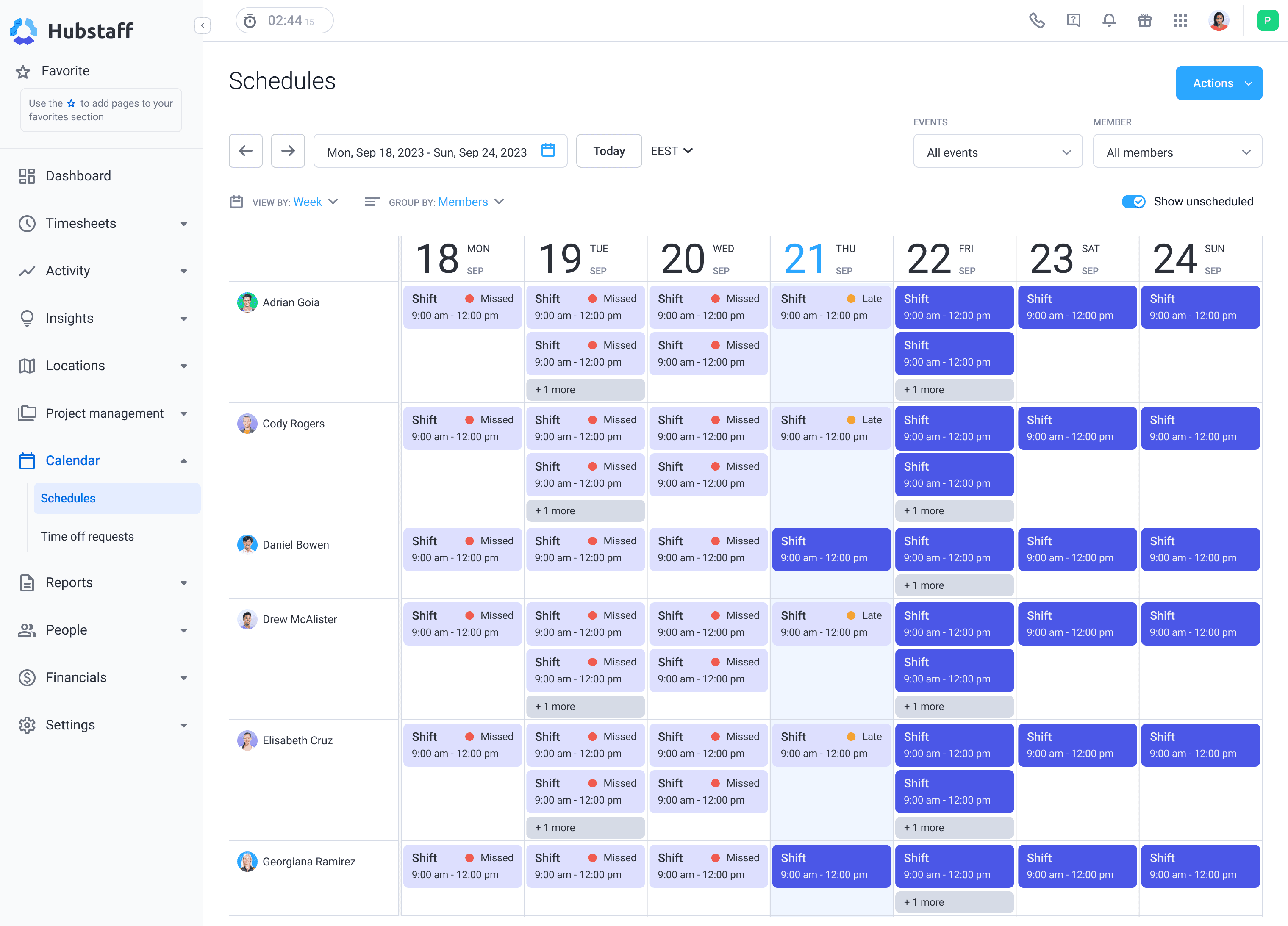 Manage employee scheduling with ease