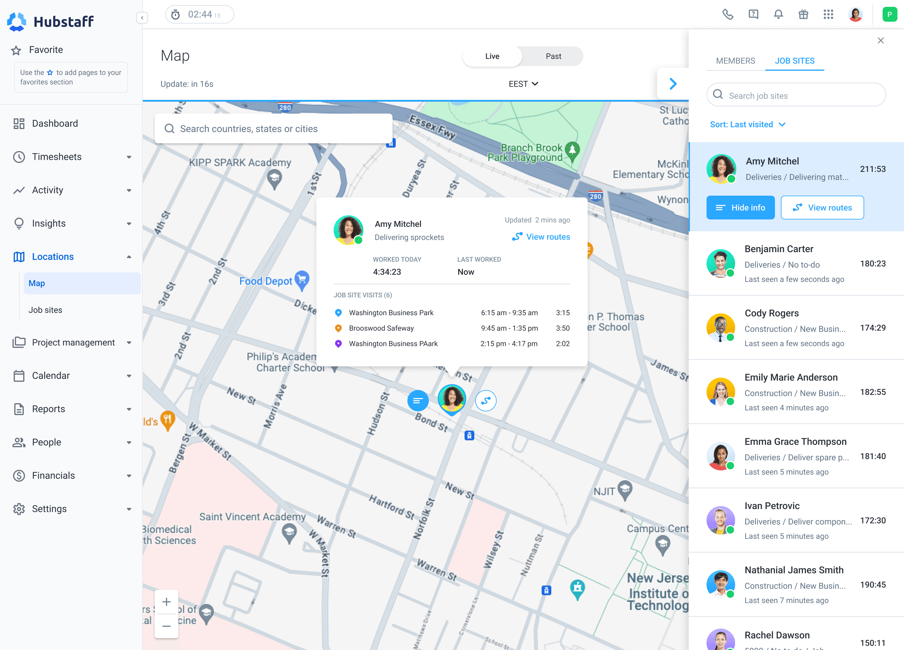 Use Geofence technology to track teams on the go